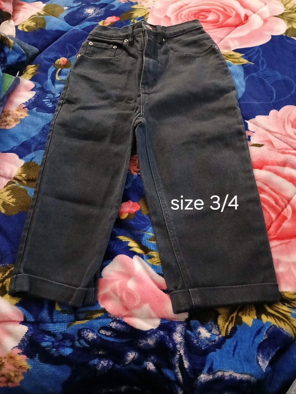 Juniors Navy Blue Wide-Leg Jeans - Classic Casual Bottoms